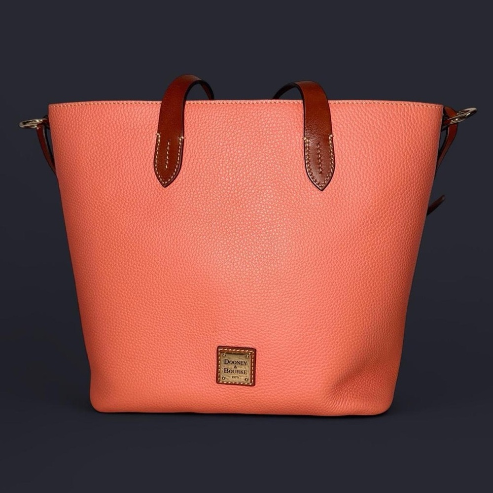 Dooney & Bourke Peach Leather Tote